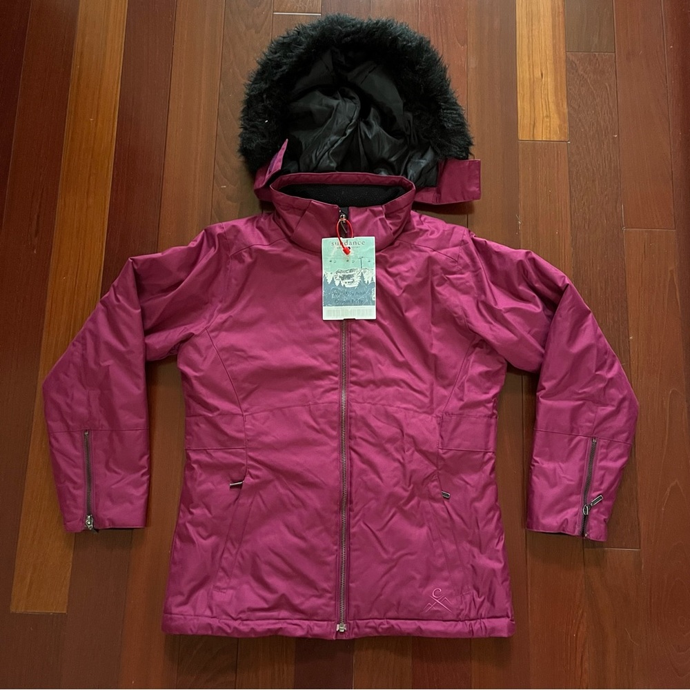 Pink ski jacket